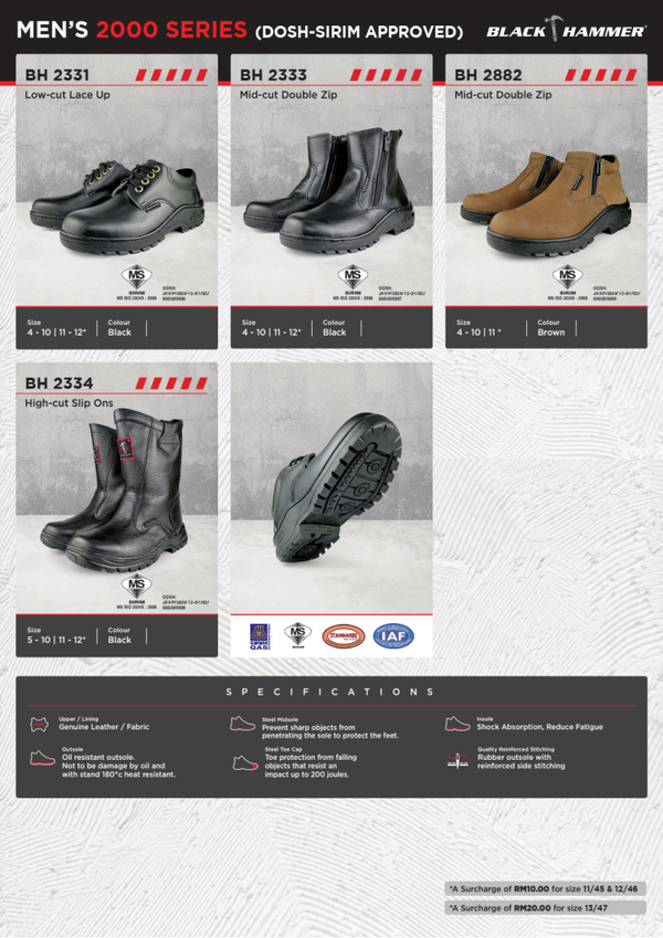 BLACK HAMMER MEN'S 2000 SERIES (SIRIM/DOSH)