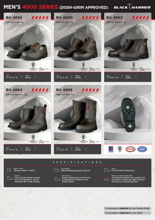 BLACK HAMMER MEN'S 4000 SERIES (SIRIM/DOSH)