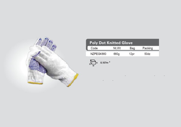 Poly Dot Knitted Glove