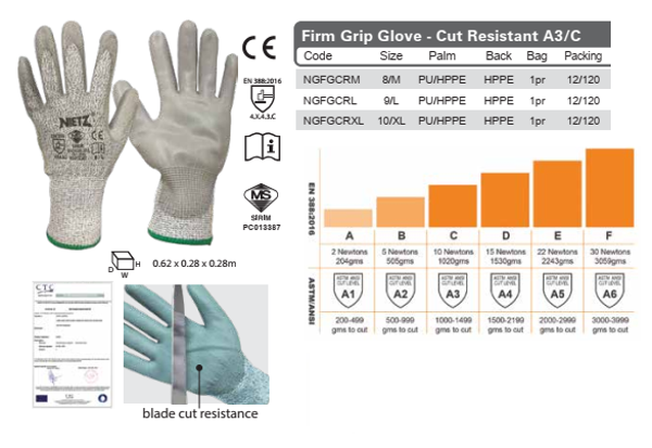 Glove Cut Resistant A3/C