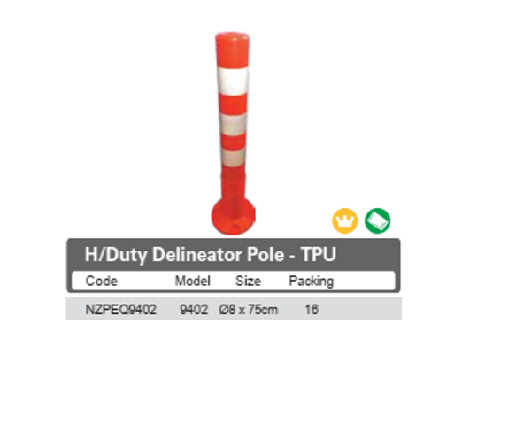Heavy Duty Delineator Pole - TPU