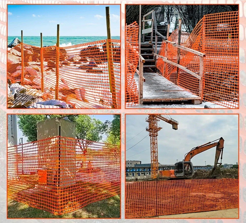 Construction Safety Fence - Orange