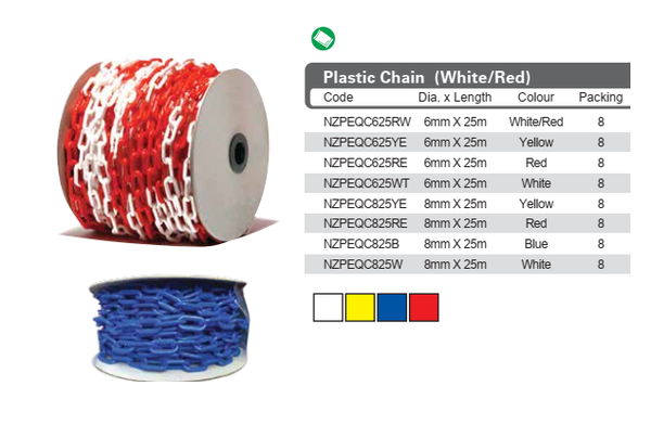 Plastic Chain (White/Red)