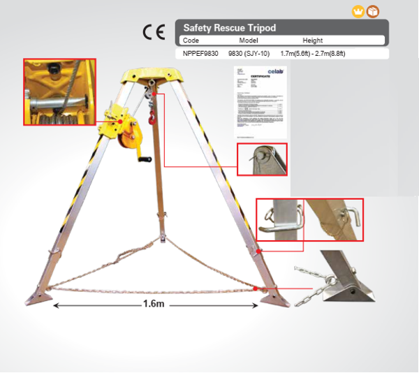 Safety Rescue Tripod