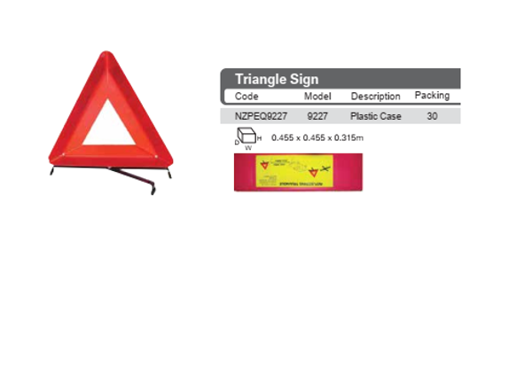 Safety Triangle Sign