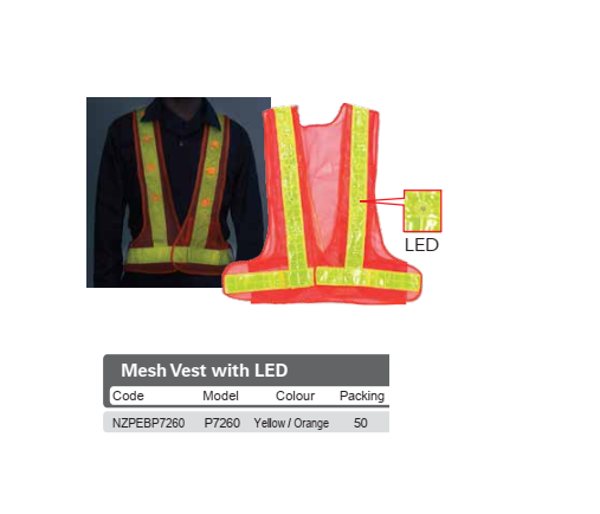 Mesh Vest with LED