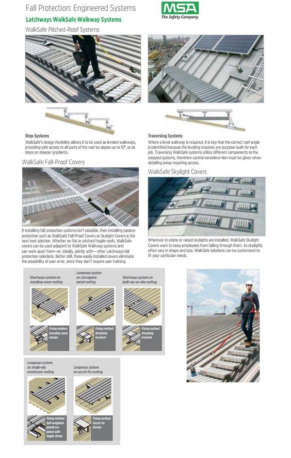 MSA Latchways WalkSafe Walkway Systems
