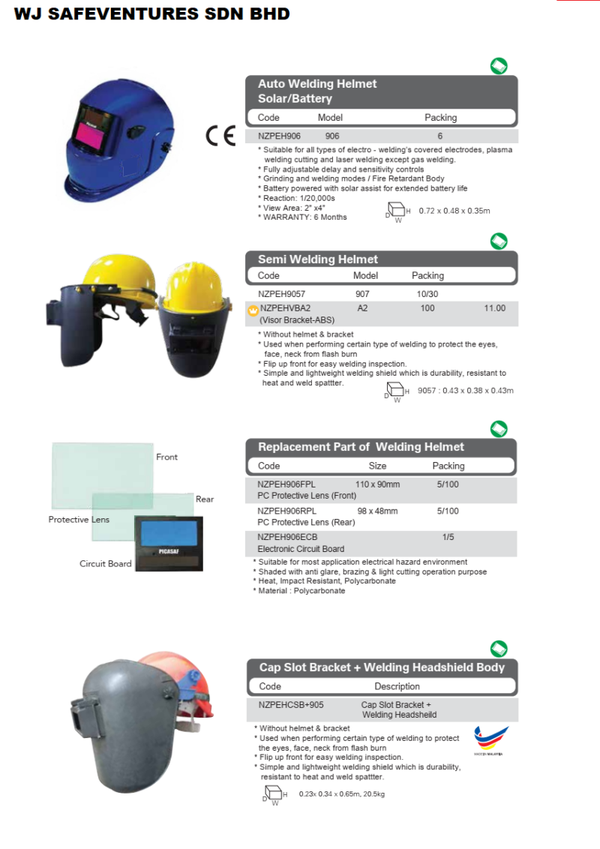 Auto Welding Helmet Solar/Battery/Semi Welding Helmet/Replacement Part of Welding Helmet/Cap Slot Bracket + Welding Headshield Body