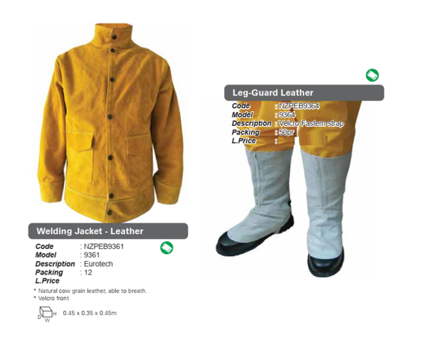 Welding Jacket - Leather / Leg-Guard Leather