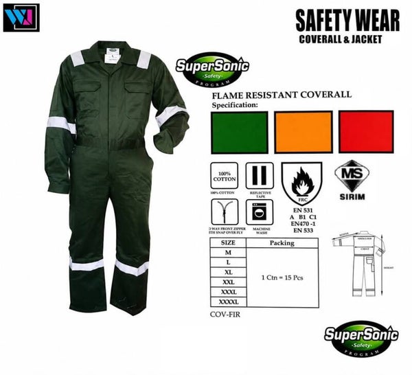 Flame Resistance Coverall (Supersonic) (SIRIM/DOSH)