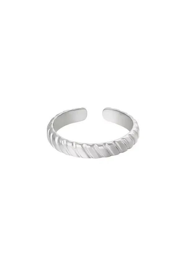 Ring Faya Zilver Stainless Steel One size