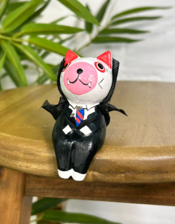 Dracula Cat Shelf Sitter