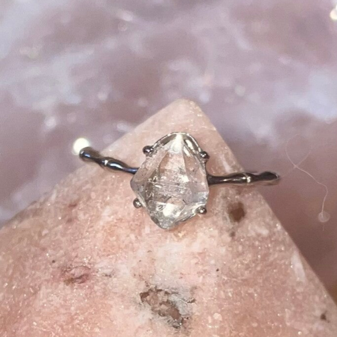 Herkimer Diamond Ring