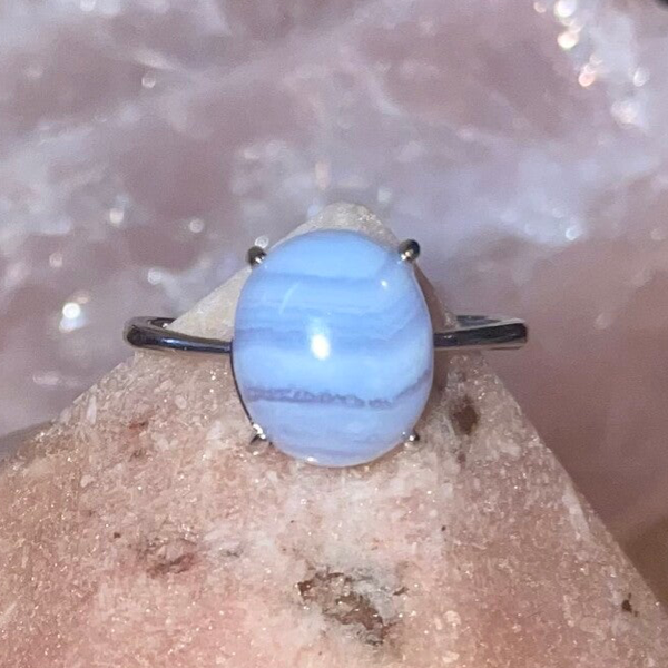 Blue Lace Agate Ring
