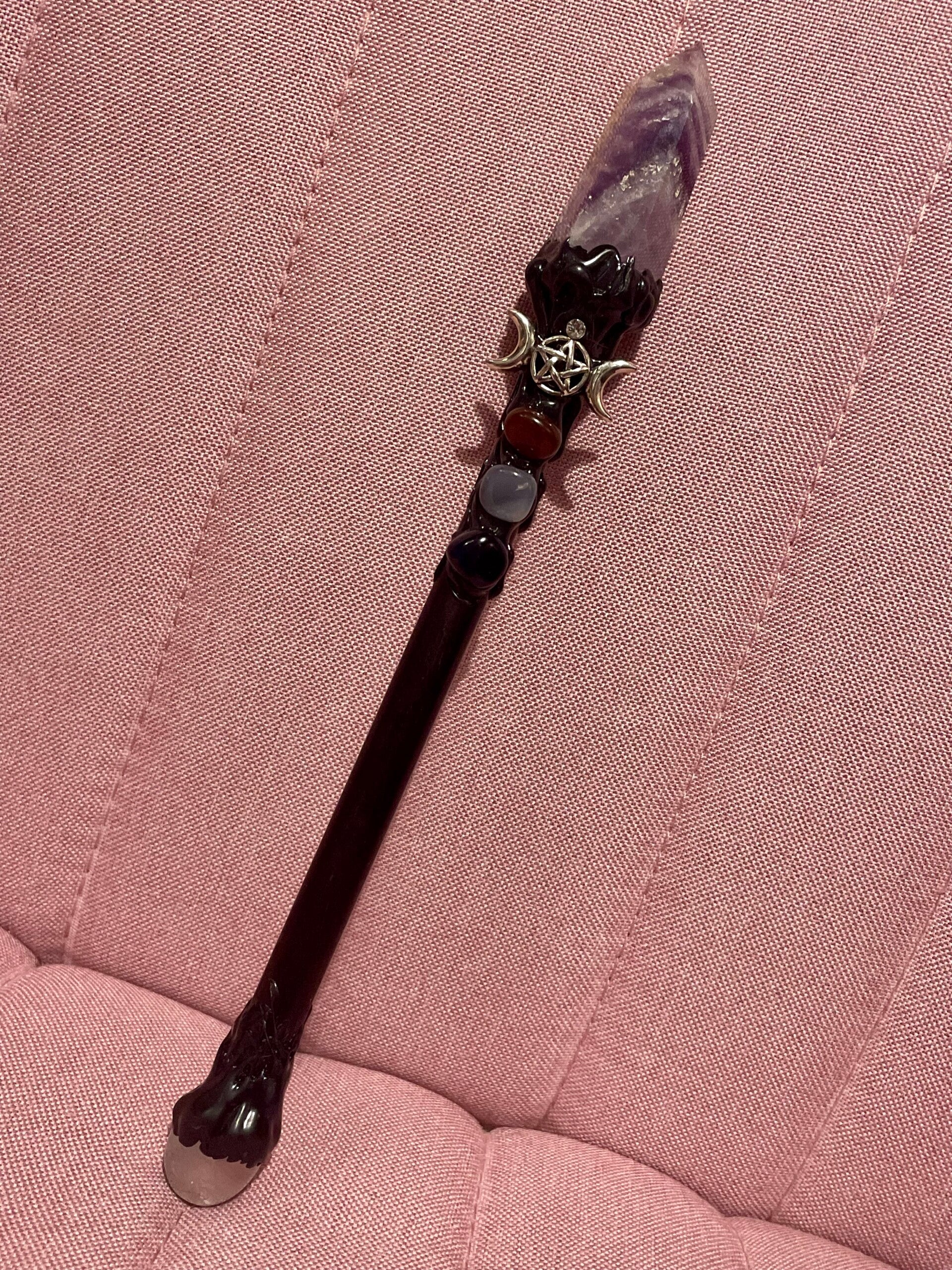 XL Amethyst & Quartz Wand
