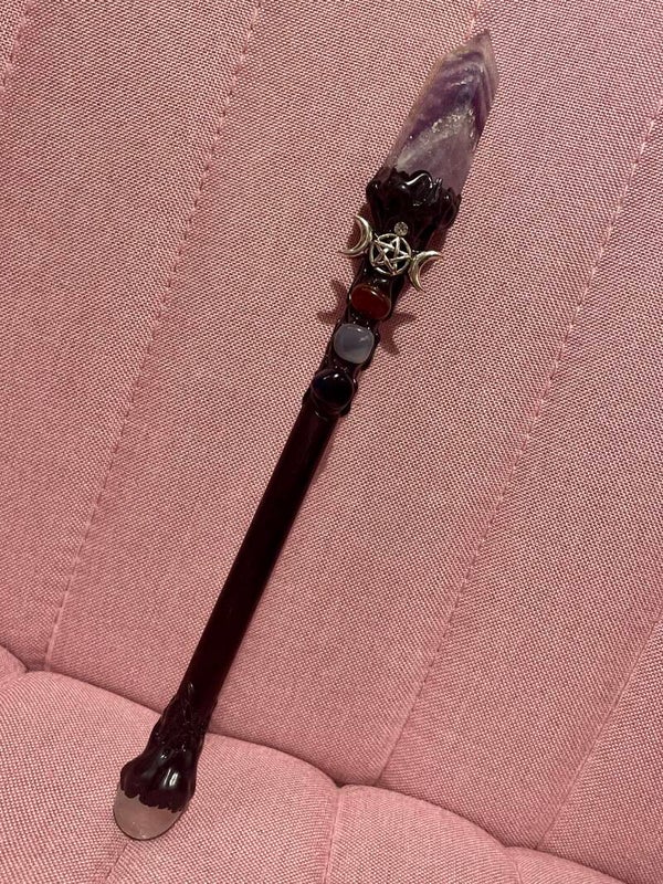 XL Amethyst & Quartz Wand