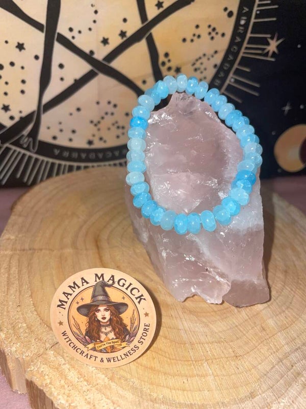 Aquamarine Rondelle Bracelet