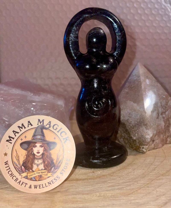 Garnet Crystal Goddess Carving