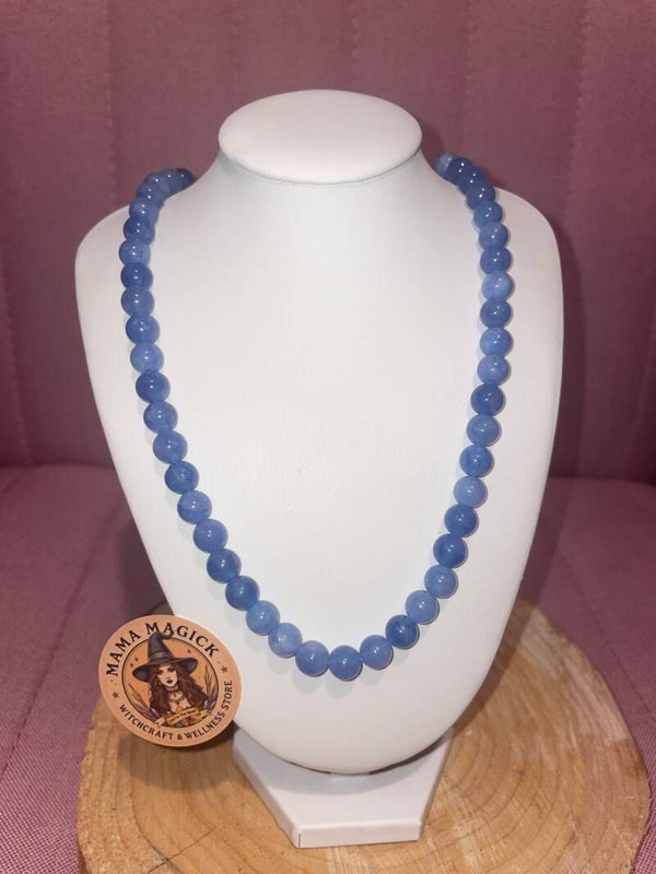 Aquamarine Crystal Necklace
