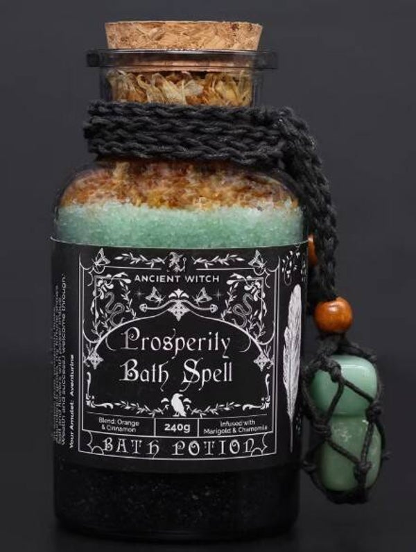 Prosperity Beth Potion & Green Aventurine Crystal Amulet