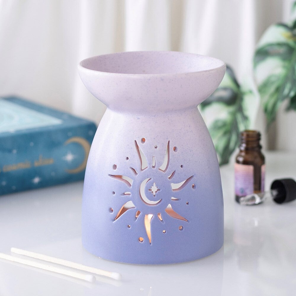 Purple Sun Cut Out Oil Burner