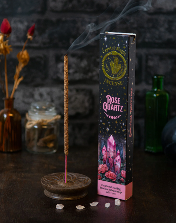 Rose Quartz Crystal Magic Incense