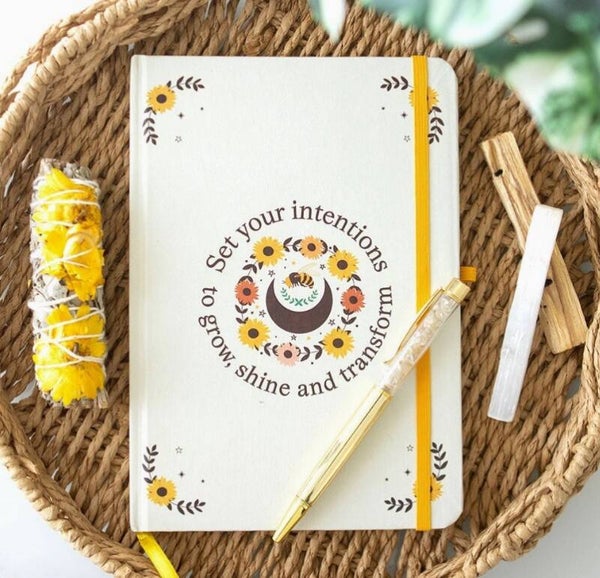 Summer Solstice Intention Journal with Citrine Pen