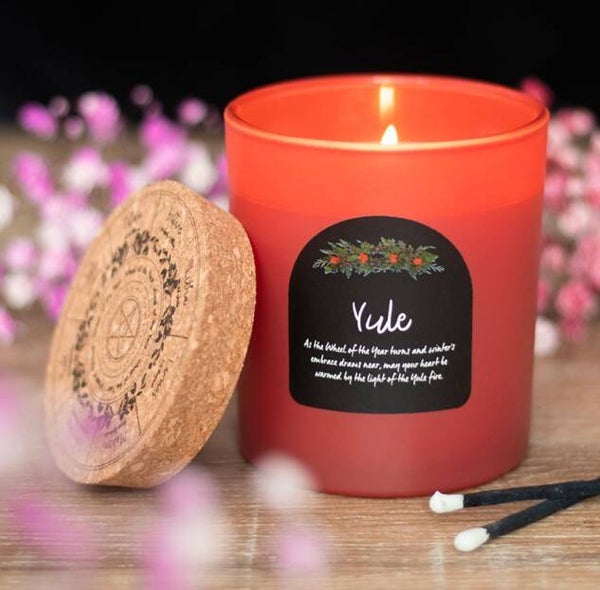 Yule Wheel of The Year Candle