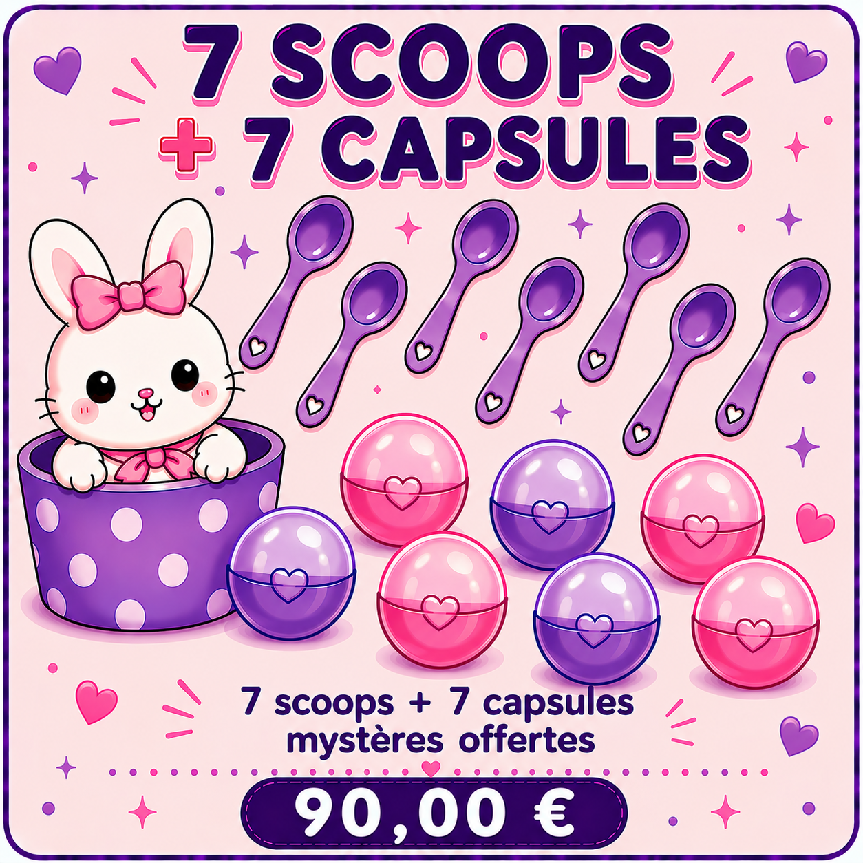 7 scoops + 7 capsules mystères offertes