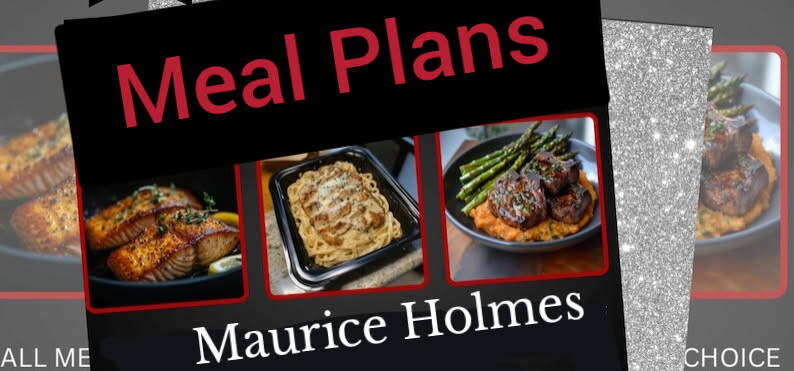Meals plan with healthy food  choices for diet.