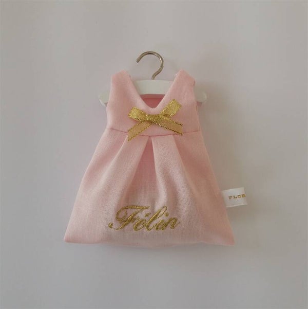 Doopsuikerkleedje/roze-goud