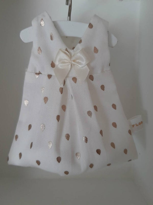 Doopsuikerkleedje/ecru-goud