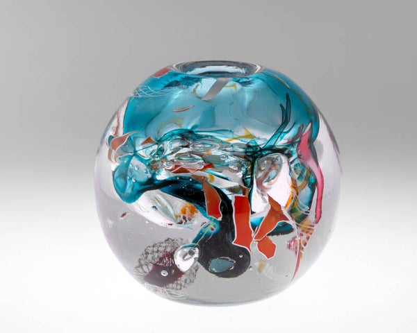 Bolvaasje met scherven (14cm) van Paul Spannenberg