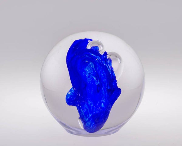Blauw transparant object (12cm) Matthias van Olst