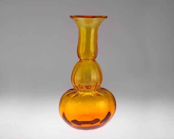 Vaas- amber (28cm) van Jacomine de Graaf