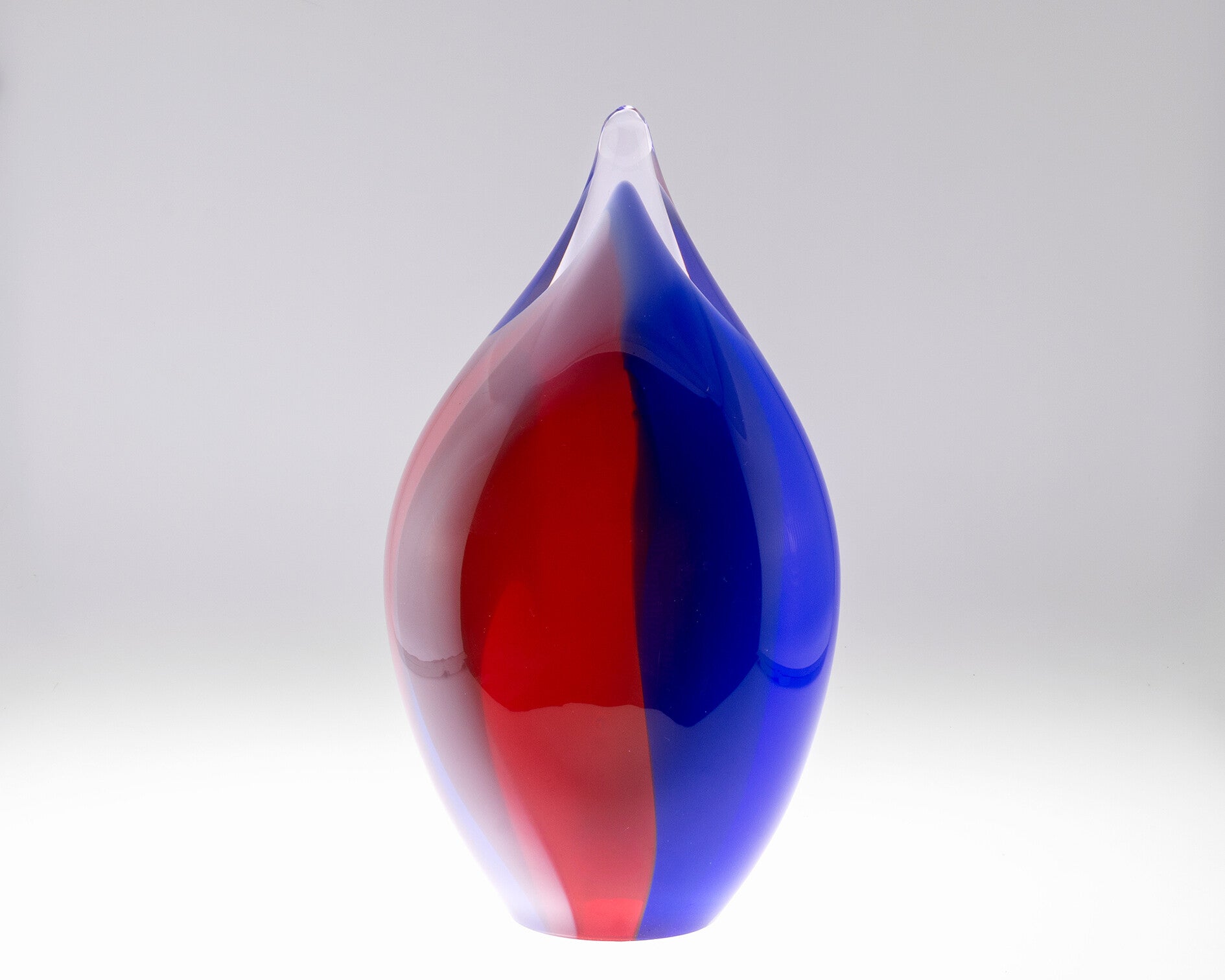 Grote druppel in rood/blauw NGM