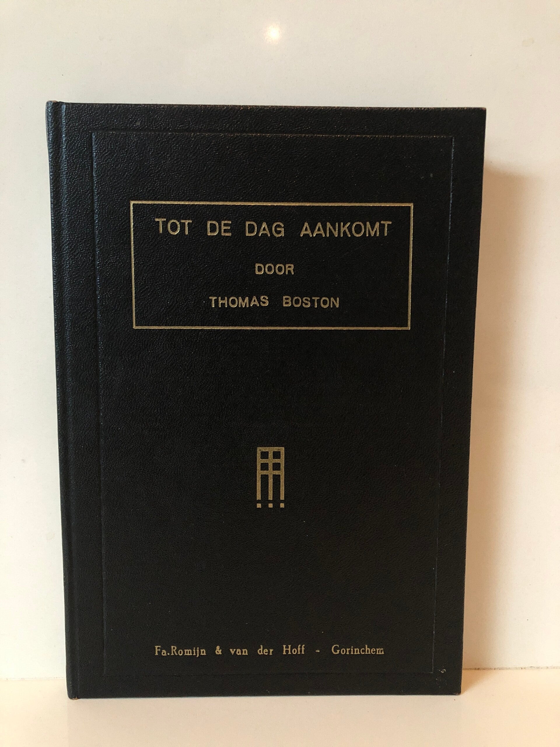 Tot de dag aankomt. Schrijver: thomas Boston