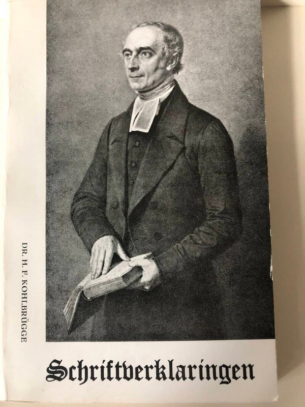 Schriftverklaringen deel 11 Schrijver: dr.H.F.kohlbrugge