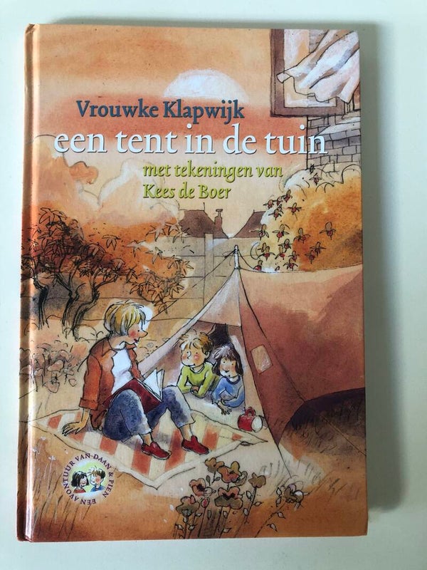 Een tent in de tuin. Schrijver: Vrouwke Klapwijk