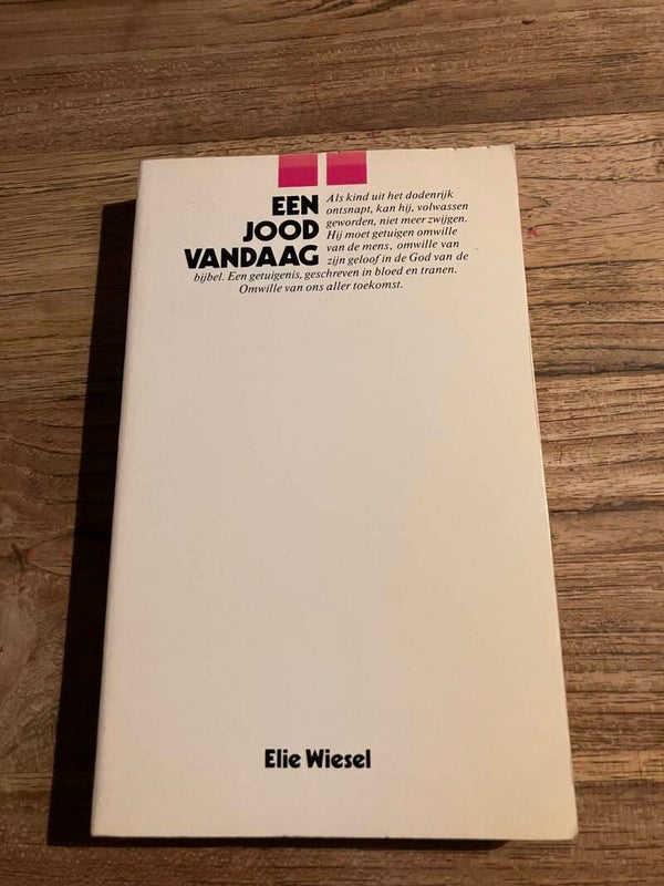 Een Jood vandaag, schrijver: Elie Wiesel
