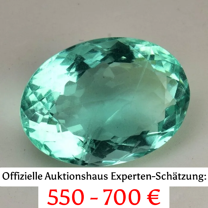 🔴 Geschliffener Fluorit - 20,98 Karat - ALGT‑zertifiziert (Echtheits-Zertifikat)