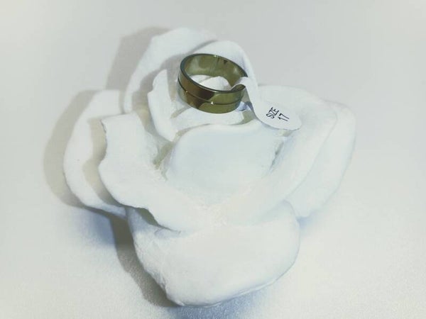 🔴 Ring aus Edelstahl - poliert - mit Nut - Durchmesser 17 mm