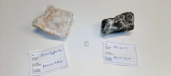 🔴 Silberbarren - Quarzgeode - Fluorit