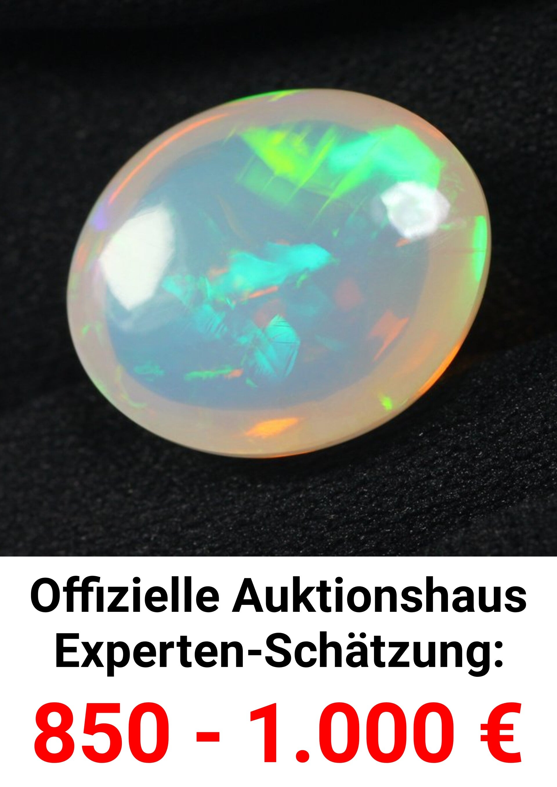 🔴 Natur-Opal 9 Karat mit Echtheits-Zertifikat aus Labor ICA