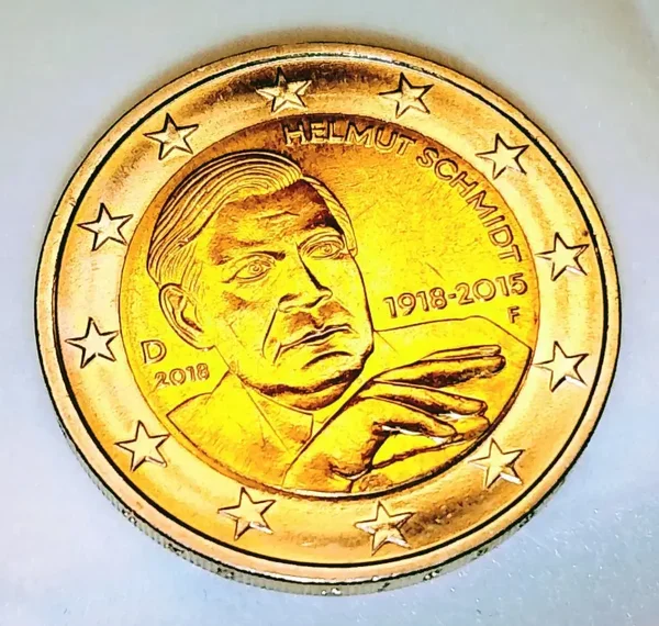🔴 2 Euro Sonderprägung - Alt-Bundeskanzler Helmut Schmidt - Sammlermünze