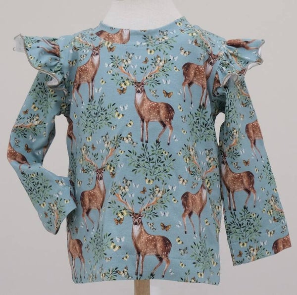 T-shirt met ruffel