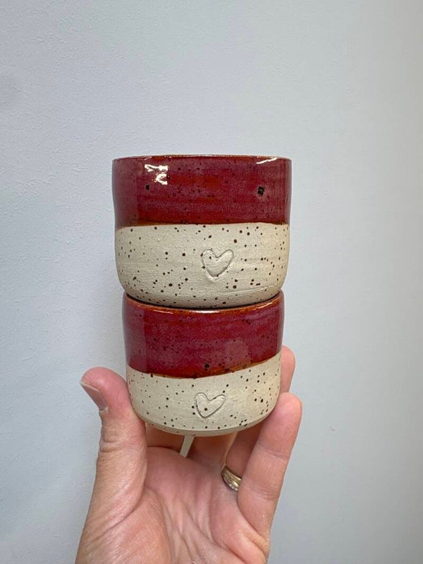 Lot de 2 tasses Bordeaux