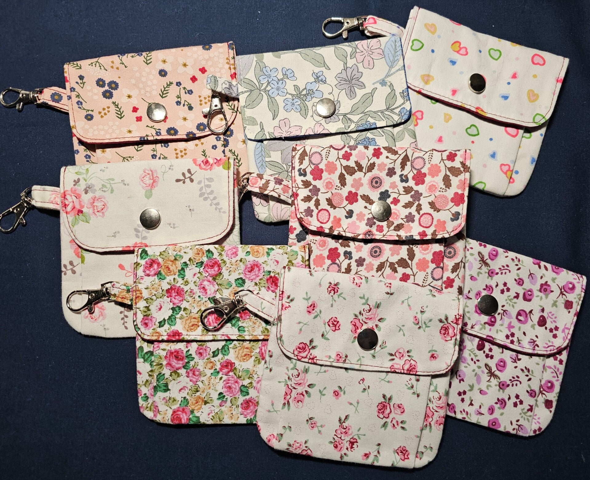 Snap Closure Pleated Mini-Pouch