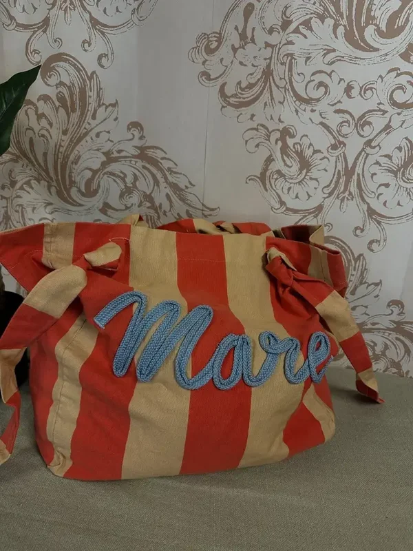 Borsa spiaggia in cotone LUMINA