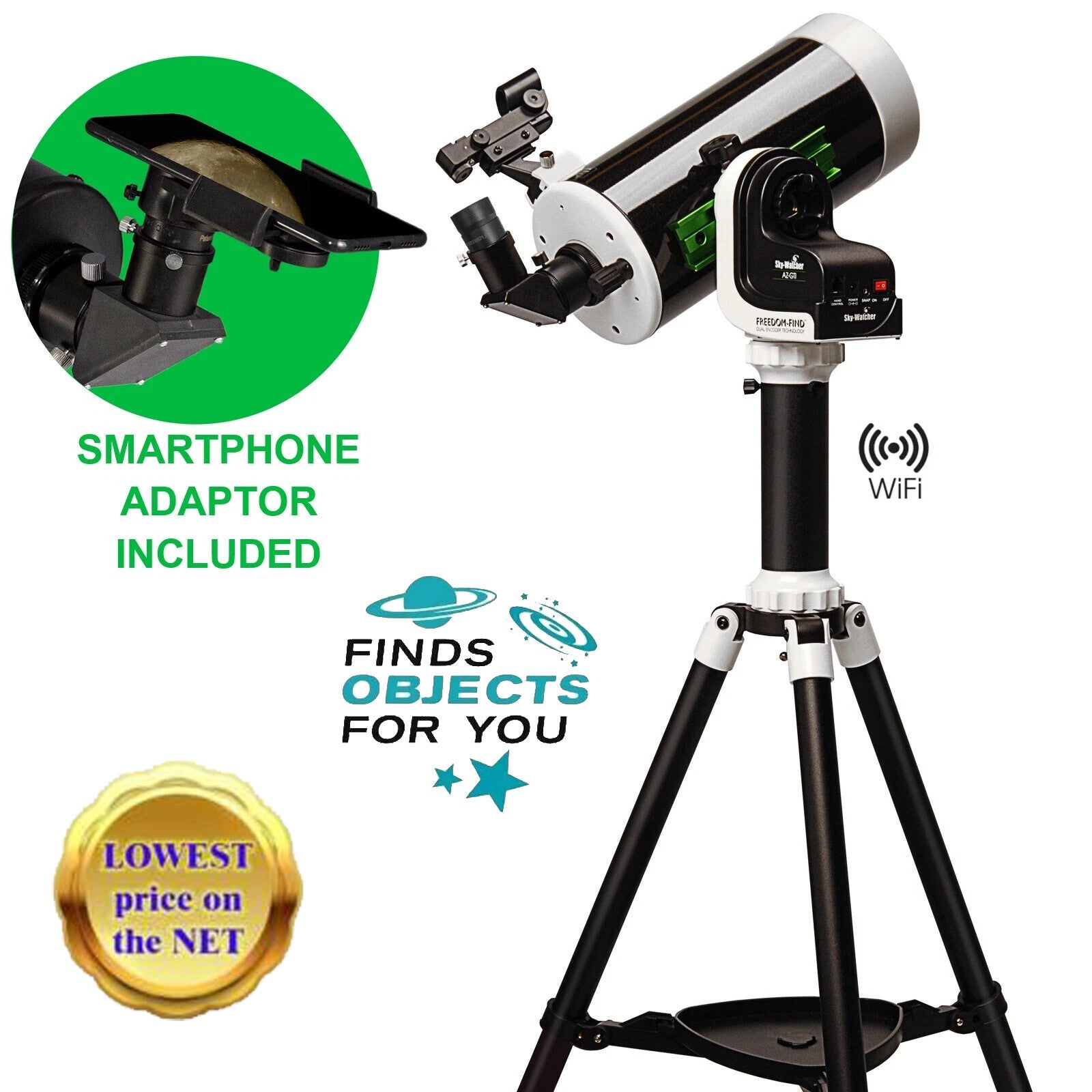 Skywatcher Skymax 127 AZ GTi WiFi GoTo Maksutov Cassegrain Telescope